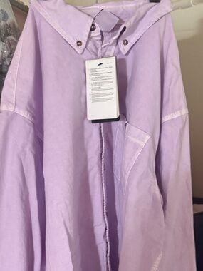 Nike Lavender Casual Button Down Shirt